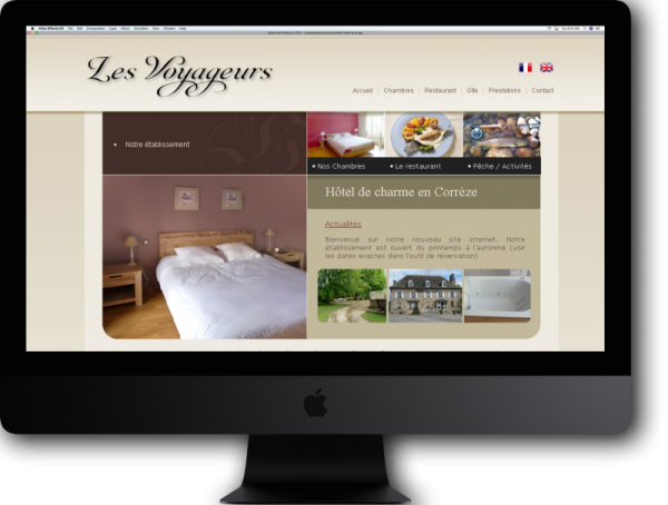 Site internet Les Voyageurs